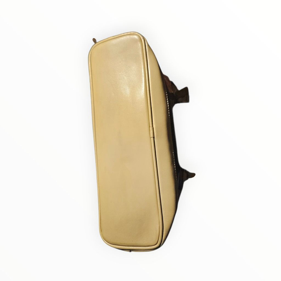 Arcadia Black & Beige Patent Leather Shoulder Bag One Size - Picture 13 of 13